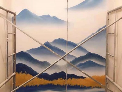 手绘墙绘墙面绘画艺术涂鸦彩绘墙绘图1