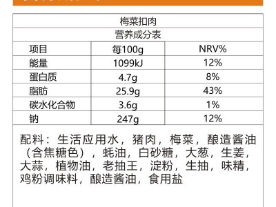 梅菜扣肉 料理包 成品菜料包 方便菜肴冷冻调料包简餐图4