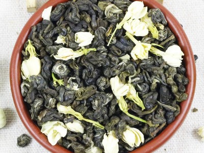2021新茶叶广西横县茉莉花茶茉莉雪螺特级茶叶散装厂家批发图2