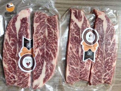 麟州食品谷饲去骨牛小排4A冷冻牛肉雪花牛扒西餐牛排厂家直销图4