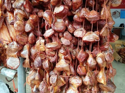 四川特产火鸡郡肝腊味下酒菜鸡胗农家自制散装烟熏郡肝年货食品图5