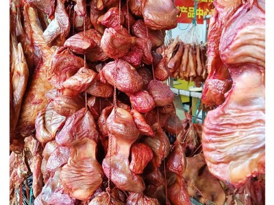 四川特产火鸡郡肝腊味下酒菜鸡胗农家自制散装烟熏郡肝年货食品图3