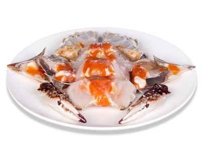 舟山红膏咸蟹腌制宁波醉蟹生腌呛蟹梭子蟹块海鲜即食一件代发批发图3