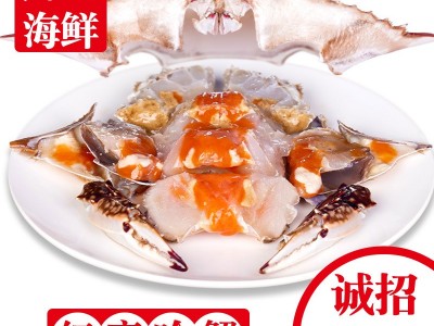 舟山红膏咸蟹腌制宁波醉蟹生腌呛蟹梭子蟹块海鲜即食一件代发批发图4