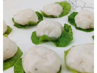 海鲜墨鱼滑冷冻 火锅店食材网红食材墨鱼 150g火锅配菜墨鱼滑图2