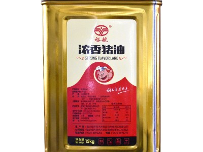 裕航浓香猪油15KG铁桶火炼猪油厂家批发起酥餐饮馅料月饼烘焙油脂图5
