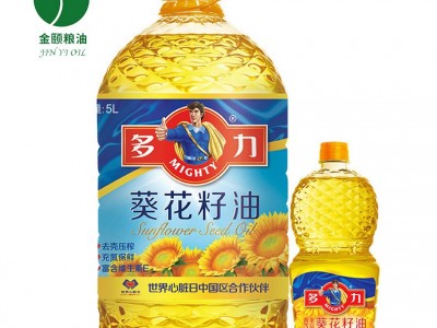 多力葵花籽油5L（另赠238ML）压榨葵花油图1