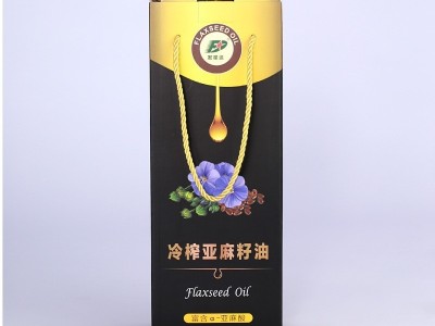 产地货源厂家直供一级冷榨亚麻籽油月子油礼盒装新品量大价优图2