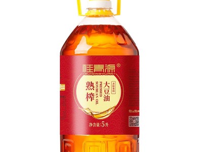 桂青源批发5L大桶装餐饮食堂饭店油熟榨大豆油东北大豆食用油图5