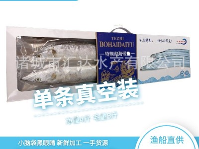 野生渤海带鱼 单条真空装 特制带鱼 肉厚 8-9条 5斤/件 净重4斤图2