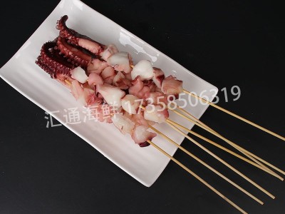 烧烤食材铁板鱿鱼八角串鱿鱼串八爪鱼小章鱼夺命小肉串批发商用图4