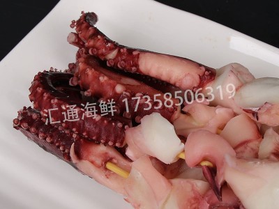 烧烤食材铁板鱿鱼八角串鱿鱼串八爪鱼小章鱼夺命小肉串批发商用图3