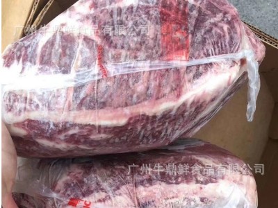 美国628红标上脑 雪花牛肉 安格斯上脑 牛肋条 原切牛肉粒500g/包图5