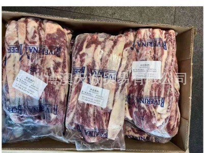 澳洲牛肋条 冷冻谷饲安格斯牛肉 去骨牛排 517厂牛肋条图2