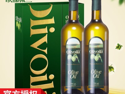 欧丽薇兰橄榄油礼盒装750ml*2瓶 节日送礼一件代发图1