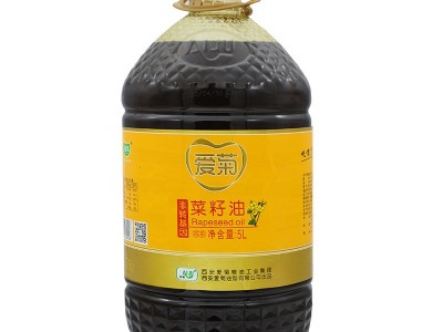 5L爱菊四级菜籽油厂家直销 油泼辣椒、油泼面、凉皮专用图5