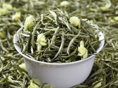 横县茉莉花茶2021新茶雀舌针王兰妃浓香型白毫银针花茶叶罐装代发图2
