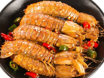 厂家壳百味椒盐皮皮虾180g海鲜熟食椒盐皮皮虾 即食批发 一件代发图5