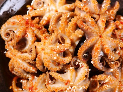香辣八爪鱼熟食麻辣章鱼即食爆头长腿迷你小大八爪海鲜现做图4
