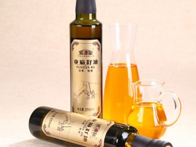 家油站内蒙古亚麻籽油 冷榨 食用油月子油250ml厂家批发图3