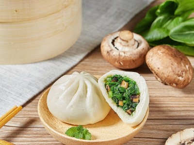 千味央厨香菇素菜包1.5kg50只整箱4袋 酒店食堂早餐包子商用批发图2