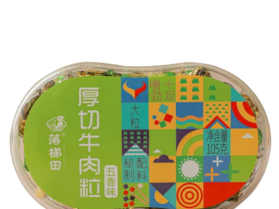 落梯田 盒装五香味厚切牛肉粒 糖果装风味小吃 休闲零食 105g*2盒图5