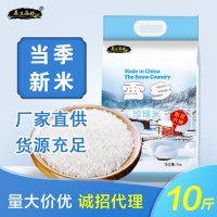 源头厂家雪乡珍珠米5kg 黑龙江农家东北大米10斤新米食堂采购粳米