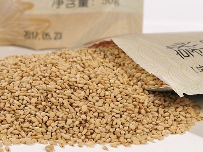 中华老字号崔字牌50g熟白芝麻熟芝麻袋装自封口开袋即食图4