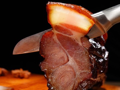 湖南湘西柴火烟熏腊肉湘阿妹土猪肉500克可蒸可炒菜家批发图3