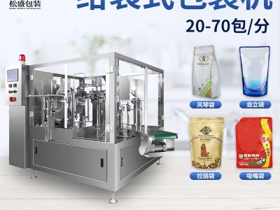 粉末给袋灌装机 颗粒预制袋自动包装机 洗衣液番茄酱给袋式包装机图3