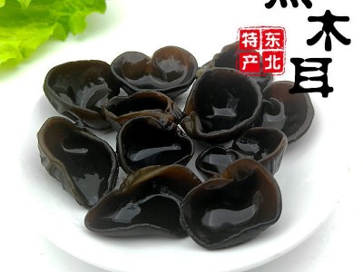 黑木耳东北野生小碗耳木耳干货批发长白山秋木耳无根肉厚商用工厂图5