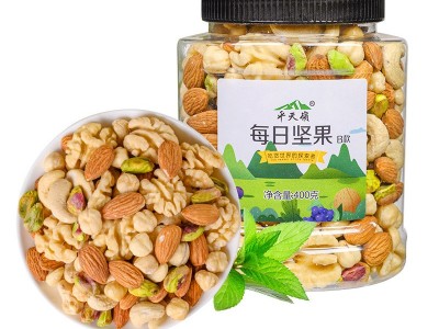 每日坚果500g混合果干罐装孕妇儿童网红休闲零食坚果干货炒货批发图4