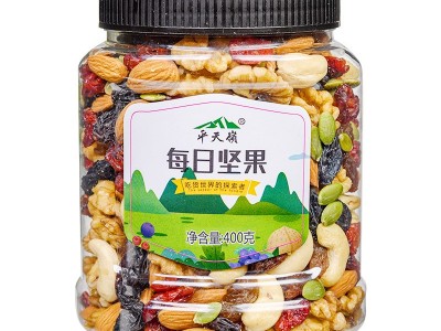 每日坚果500g混合果干罐装孕妇儿童网红休闲零食坚果干货炒货批发图5