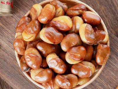 兰花豆OEM代加工厂家直销蚕豆10斤/箱小包装牛肉味五香味图2