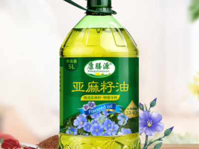 厂家直营 康膳源纯亚麻籽油5升冷榨胡麻油 食用油大桶家用装图3
