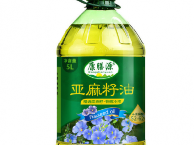 厂家直营 康膳源纯亚麻籽油5升冷榨胡麻油 食用油大桶家用装图5