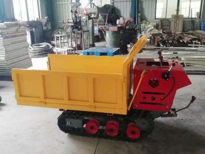 发动机手推式小型履带运输车工地养殖场货物小型履带运输车图3