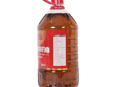 厂家直销达园浓香菜籽油5L非转基因食用油物理压榨家用大桶装现货图4