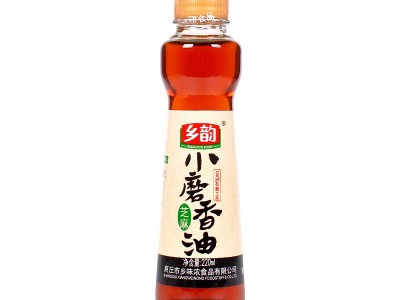 乡韵芝麻香油纯白芝麻油凉拌饭菜调味油传统工艺水代法瓶装220ml图5