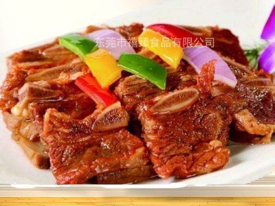 金嘉厨黑椒牛仔骨 新鲜腌制牛小排西餐饭店冷冻半成品食材1KG/包图3