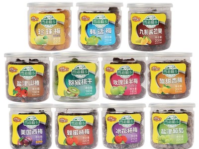 雪海梅乡 罐装水果干山楂西梅杨梅猕猴桃芒果干葡萄图5