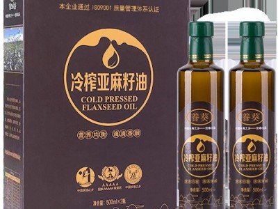 养葵 低温冷榨一级亚麻籽油 500ml/2瓶 装 健康食用油图2