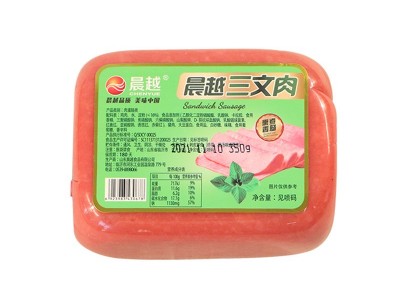 午餐肉方形火腿片切片早餐三明治食材烘焙专用商用即食三文治方肠图5