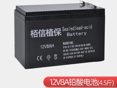 12V8A农用电动喷雾器电池 蓄电池 照明电瓶 喷雾器电瓶促销热卖图2