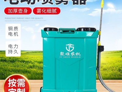 新款智能电动喷雾器农用高压喷雾机 果树园林灭虫充电消毒打药机图2