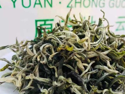 翠茗绿茶2021年明前新茶散称500g滇绿一芽一叶高山云雾绿茶茶叶图3