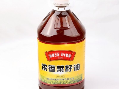 浓香菜籽油2.5L装整箱批发订购自榨食用植物油 商用菜油菜籽油5斤图2