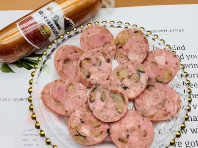 俄罗斯风味海参香肠350g猪肉鸡肉海参肉肠烹饪火腿肠速食烤肠批发图5