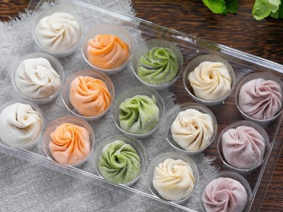 都别理 福鼎果蔬小笼包135g 冷冻食品速冻半成品珍珠小笼包体验装图2