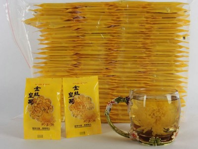 金丝皇菊婺源皇菊黄山贡菊花黄菊大菊花草茶 厂家批发100朵装图3